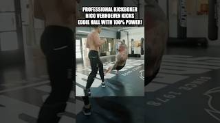 Rico Verhoeven Kicks Eddie Hall with 100 Power [upl. by O'Shee]