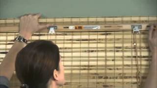 Installing Woven Wood  Bamboo Shades Outside Mount [upl. by Hanway]