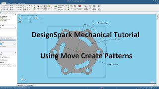 DesignSpark Mechanical Tutorial  Using Move Create Patterns [upl. by Selby]