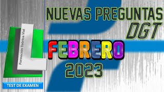 TEST OFICIAL DGT FEBRERO 2023 EXAMEN TEÓRICO CARNET DE CONDUCIR PERMISO B [upl. by Audsley]