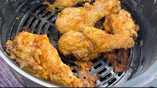 CRISPY AIR FRYER FRIED CHICKEN  AIR FRYER RECIPES [upl. by Jenna358]