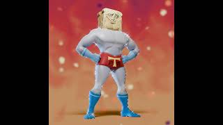 Powdered Toast Man 3D Render backandforth [upl. by Knighton]