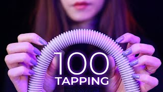 ASMR 100 Tapping Sounds in 10 Minutes No Talking [upl. by Eiramnaej699]