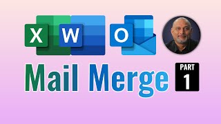 Mail Merge Part 1  Excel data  Word Mail Merge [upl. by Okiman]