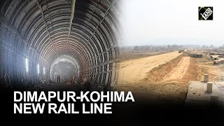 Construction work at DimapurKohima new rail line in full swing [upl. by Christabella]