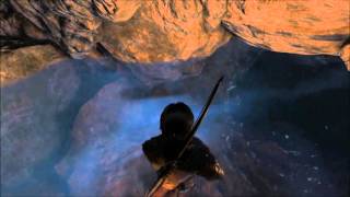 Rise of Tomb Raider Swim Through Water in Abandoned Mine [upl. by Caldwell]