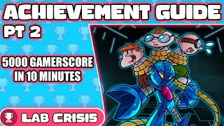 Achievement Update  Lab Crisis  5000 Gamerscore Achievement Guide [upl. by Annairoc]