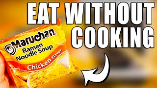 Eat Dry Ramen Noodles WITHOUT COOKING [upl. by Swor]