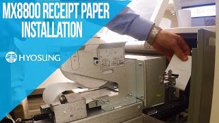 MX8800 Receipt Paper Installation [upl. by Frannie]