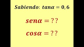 Cómo Encontrar el Seno y Coseno de un Ángulo Agudo Conociendo su Tangente Trigonometría Básica [upl. by Fong]