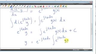 Integrating Factor Method  Proof and Examples [upl. by Tessie]