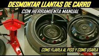 Como desmontar neumaticos con heramienta manual version desde cero con todos los detalles [upl. by Odlanar484]