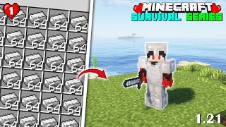 I Make Full Iron Armor in my Survival Series EP1 Hindi [upl. by Aldis]