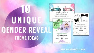 10 Unique Gender Reveal Themes for 2024 [upl. by Rahab]