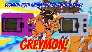 How To Get Greymon  Digimon VPet Evolution Guide  20th Anniversary Digimon Digivice [upl. by Lenoil]