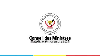 20112024 MATADI  Compte rendu du conseil des ministres [upl. by Lerual335]