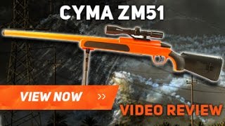 CYMA ZM51 BB GUN AIRSOFT REVIEW UNBOXING [upl. by Naenej]