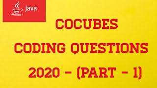 CoCubes Coding QuestionsSolvingExplanation [upl. by Blondy]