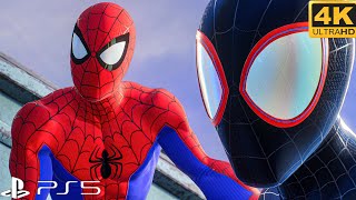 Team Spiderverse Vs Kraven Hunters Spiderman 2 Ps5 Slim 4K realistic graphics [upl. by Norha234]