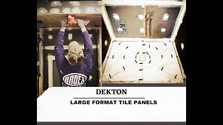 Dekton Slabs Shower amp Bathroom Installation [upl. by Zullo443]