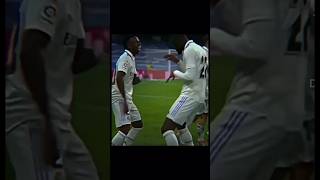 Vini jr amp Rudiger Dance 🕺football shorts [upl. by Inoek607]