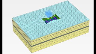 المحاضرة 18  Plaxis 3D  Retaining structures and Shoring systems for deep excavation  Part 2 [upl. by Naitsabas371]