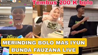 DETIK² MAS IYUN BUNDA FAUZANA LIVE TEMBUS 200 K BOLO  JOGET BAHAGIA [upl. by Piks122]