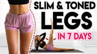 SLIM and TONED LEGS in 7 Days  8 minute Home Workout [upl. by Markson]