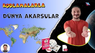 TYT Coğrafya Dünya Akarsular Haritası kodlamalarla 🌎 Dünya Harita bilgisi çalışması [upl. by Zanas]