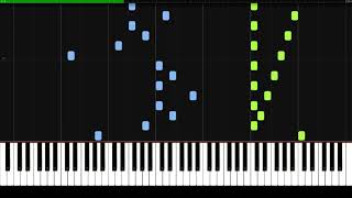 Passacaglia  Handel Halvorsen  Piano Tutorial  Synthesia  How to play [upl. by Powe]