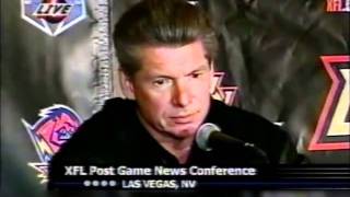 XFL Debut 2001  Post Game Press Conference [upl. by Ten474]