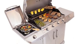 CharBroil Advantage Deluxe 4Burner Gas Grill  Lowes Exclusive [upl. by Enyalb]