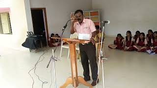 Prof Dr Kennath J Arul MDS MBA PhD Speech in OCPM school MADURAI PHONE  9842614720 [upl. by Anillehs691]