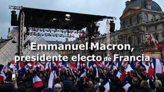 Emmanuel Macron presidente electo de Francia [upl. by Three764]