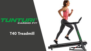 Tunturi Cardio Fit T40 Treadmill EN  Tunturi Fitness [upl. by Dagny]