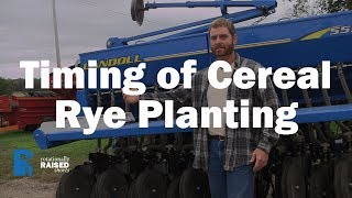 Timing of Cereal Rye Planting [upl. by Euqinue182]