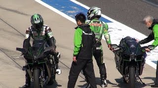 2015 Kawasaki Ninja H2R amp H2 Demo Run in Suzuka [upl. by Yrrem]