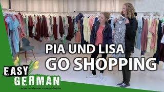 Pia and Lisa go shopping  Easy German 85 [upl. by Kolnick]