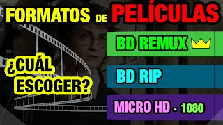 VIDEO  Formatos BDREMUX  BDRIP  MICROHD  HDRIP [upl. by Ronal]