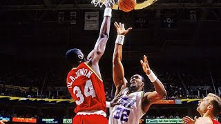 NBA On NBC  Hakeem Olajuwon vs Patrick Ewing 1994 NBA Finals Highlights [upl. by Goode334]