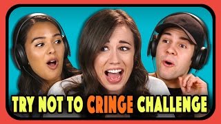 YOUTUBERS REACT TO TRY NOT TO CRINGE COMPILATION 2 [upl. by Rosenfeld]