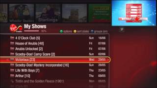 Virgin media Tivo interface review 1080p HD [upl. by Shanan]