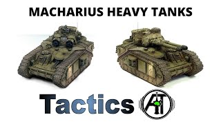 Macharius Heavy Tank Rules Review  Tactics also Vulcan Omega and Vanquisher for Imperial Guard [upl. by Cheatham]