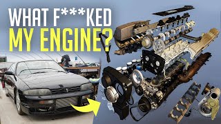 my dream skyline is destroyed  RB25 engine teardown [upl. by Norrahc]