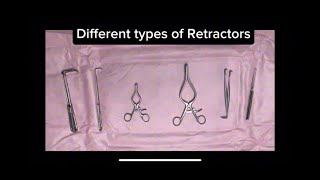 DIFFERENT TYPES OF RETRACTOR PART I Retractors operationtheatre langenbeck catspaw skinhook [upl. by Areemas]