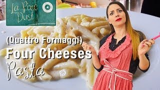 Four Cheeses Pasta Sauce Recipe  Pennette ai Quattro Formaggi [upl. by Nosirrah163]