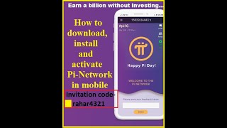 How to install and activate Pi Network in Mobile [upl. by Johnath]