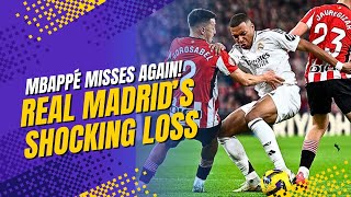 Real Madrid vs Bilbao Mbappé Penalty Miss Costs Real in Shocking 12 Defeat [upl. by Yecart]