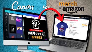 Canva For Merch By Amazon  Create Merch by Amazon Designs With Canva [upl. by Mallon474]