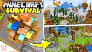 NEW BASE WHO THIS  Minecraft Survival 43 [upl. by Aihsotal]